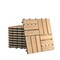 Gymax 20PCS 12 x 12 Acacia Wood Deck Tiles Interlocking Patio Pavers Check Pattern